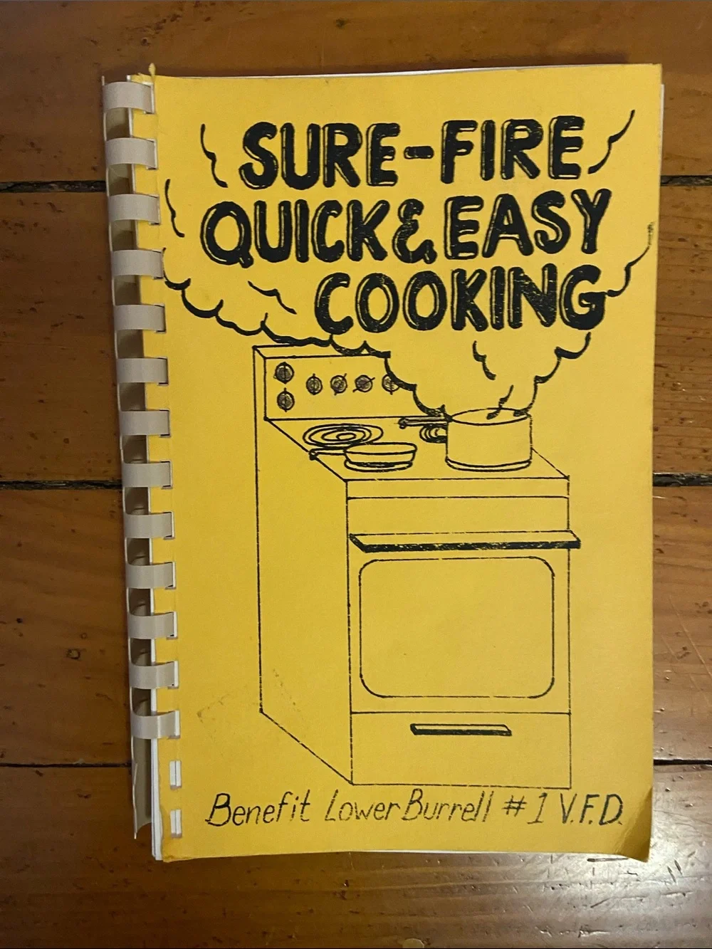 Vintage 90s 1990s Western Pennsylvania PA spiral cookbook Lower Burrell Fire Dep